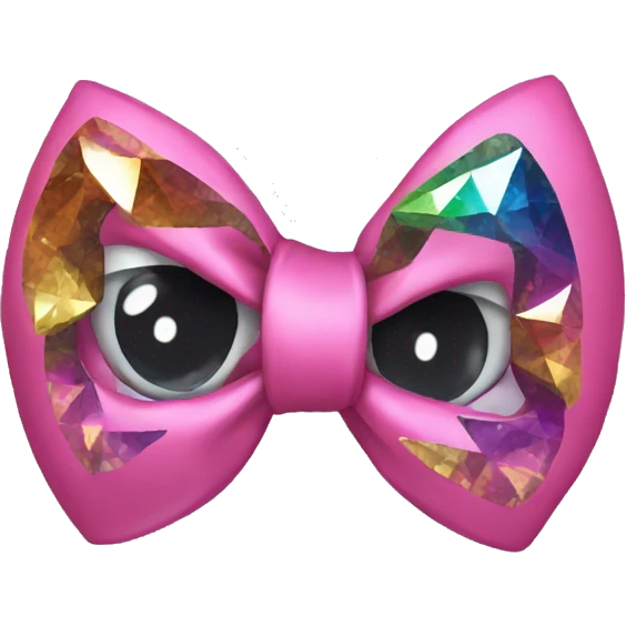 Bow with a disco emoji