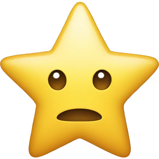 star without face emoji