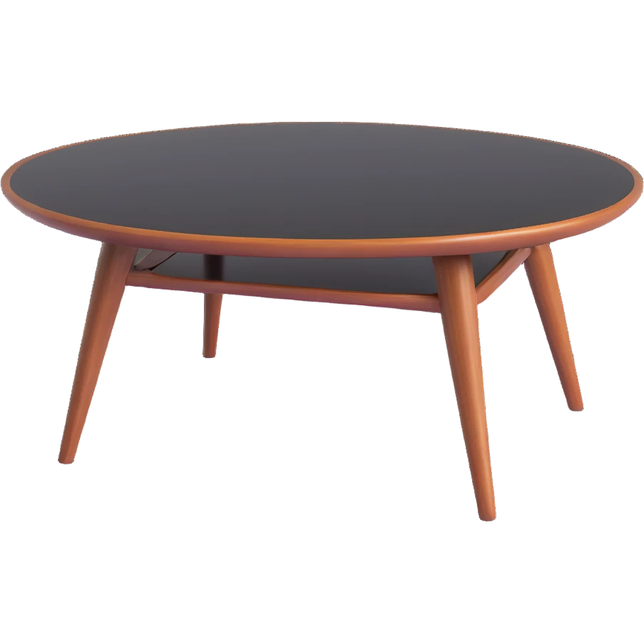 Mid century modern coffee table with tapered legs emoji