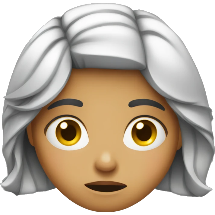 Girl looking confused  emoji