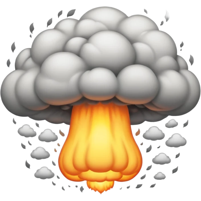 Mushroom cloud of nuke emoji