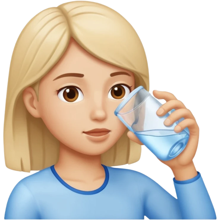 a person drinking water emoji