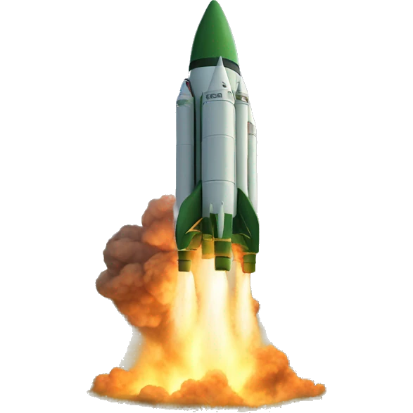 a rocket falls into the swamp emoji
