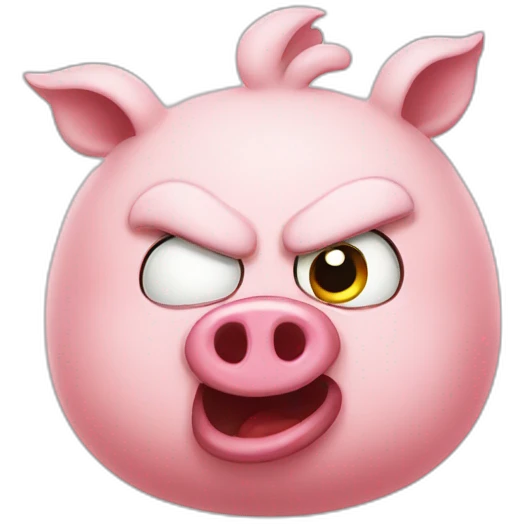bad pig angrybird emoji