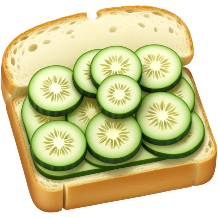 cucumber sandwich without excessive cucumber emoji