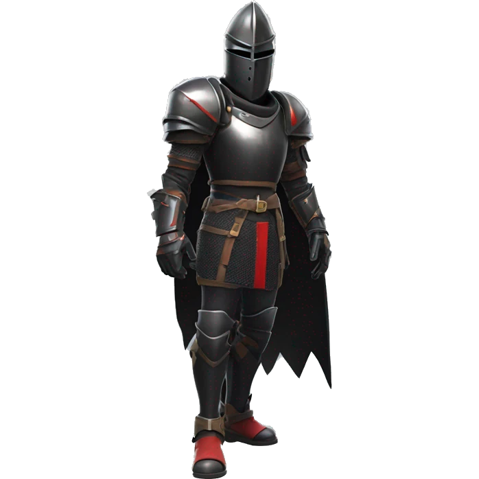 Fortnite black knight open face fantasy emoji