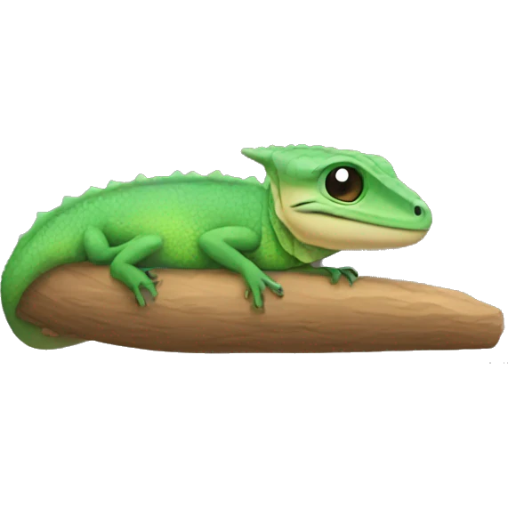 lizard sleeping emoji