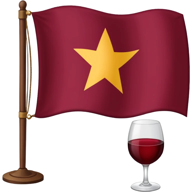 Bandera color vino emoji
