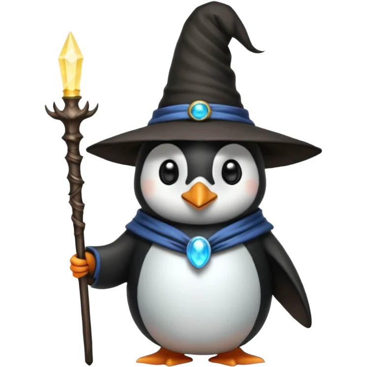 Penguin Wizard emoji