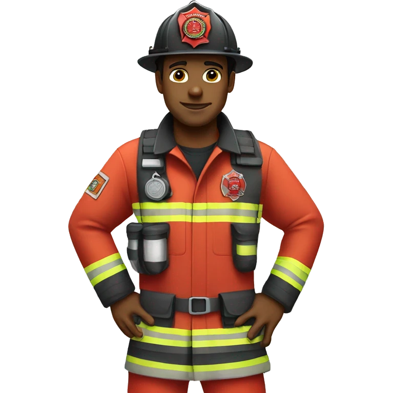 Firefighter full body emoji