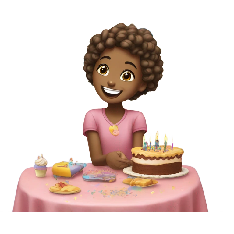 Birthday girl emoji