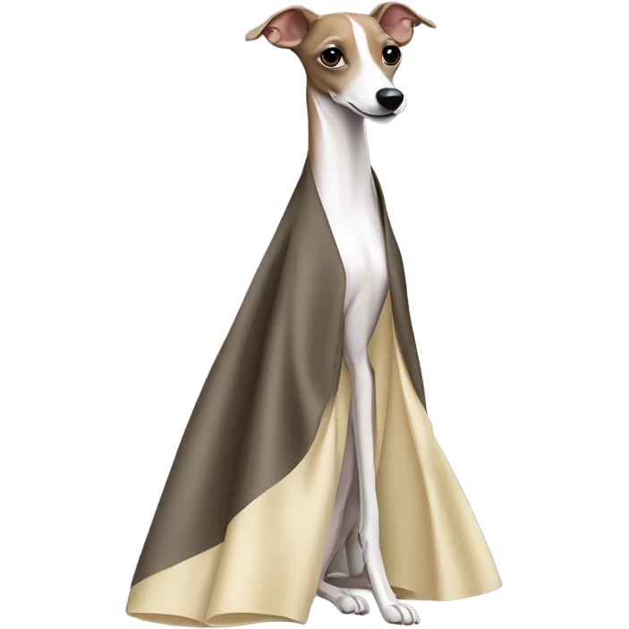 Italian greyhound evening gown  emoji