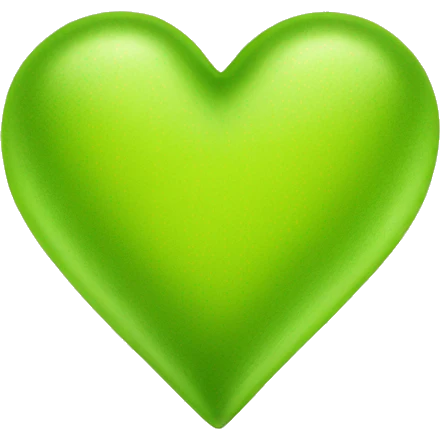Chartreuse heart emoji