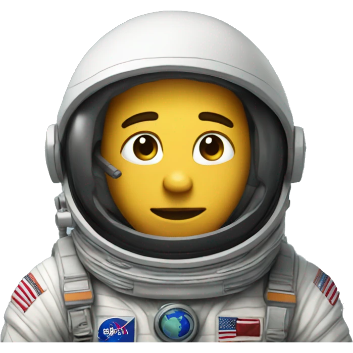 astronaut exploring the planet emoji