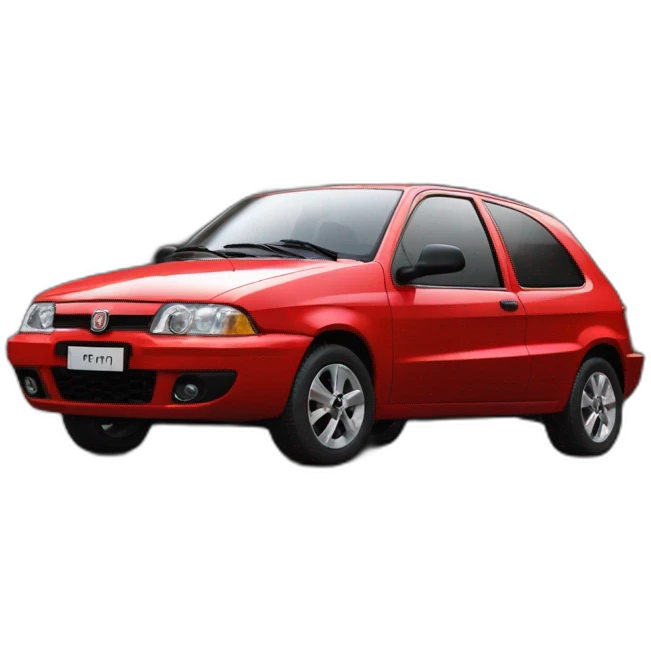 1 Fiat Palio fire rojo de lado emoji