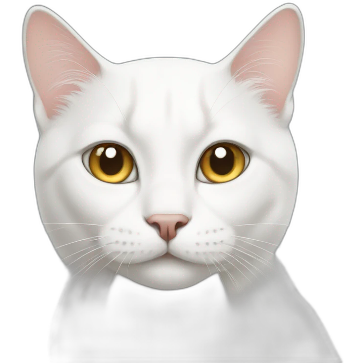 a white cat named john emoji