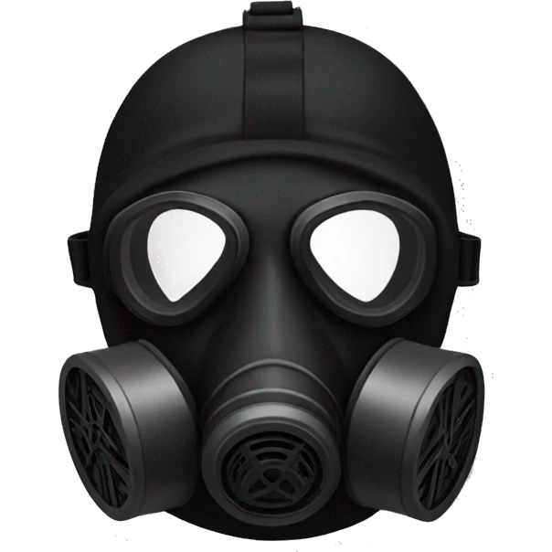 Gas mask Black yes please emoji