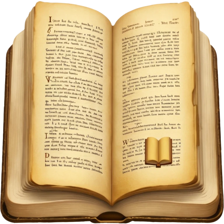 Bible open with visible text emoji
