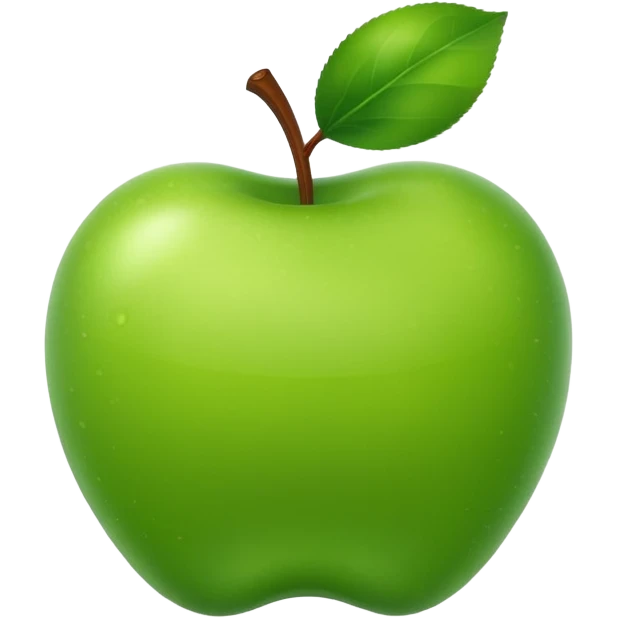 Green apple emoji
