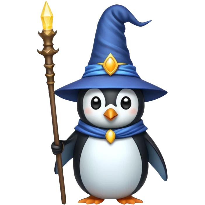 Penguin Wizard emoji