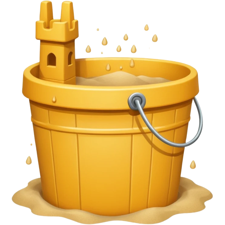 sand castle, Bucket-shaped castle emoji