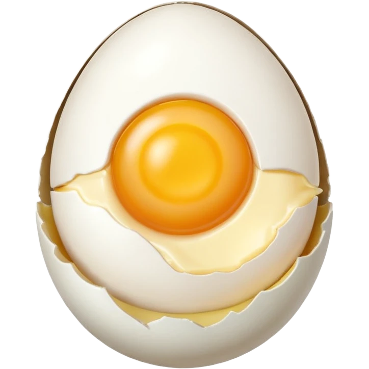 cracked egg by half emoji