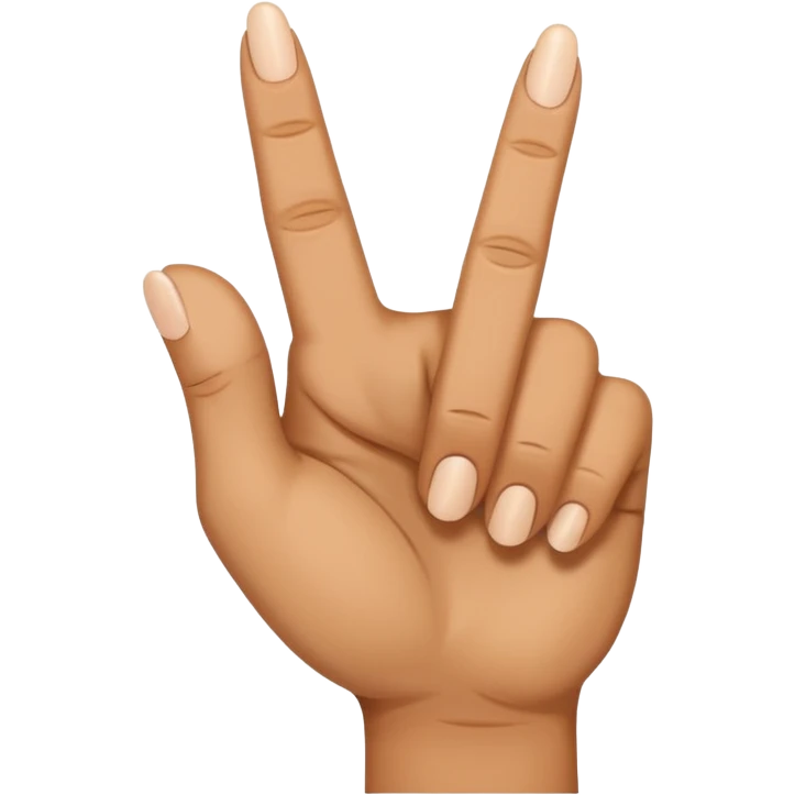 i want to create simple enoji for whatsapp the amojy of hand with the middle finger down emoji