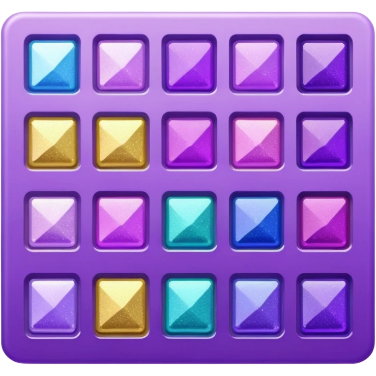 glitter purple art pincel pallet emoji