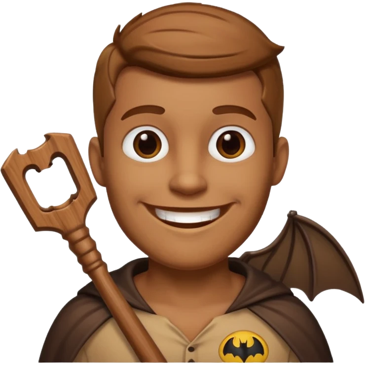 Tung tung tung sahur a wooden guy with a bat emoji