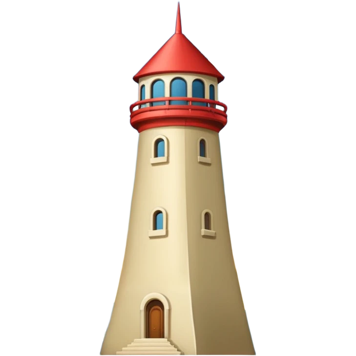 California Tower in San Diego, simple apple style emoji, no text, white background, inspired by reference photo, version 3 emoji