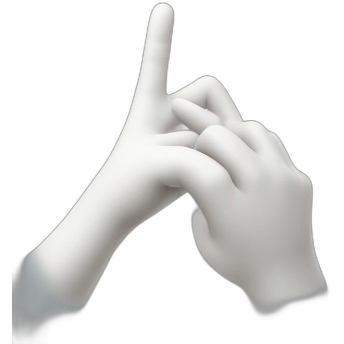 white gloved hand, thumb and pointer finger making an o together emoji