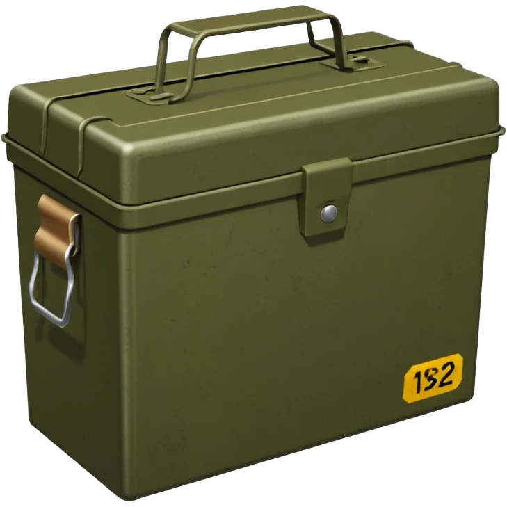 7.62 millimeter ammunition box emoji