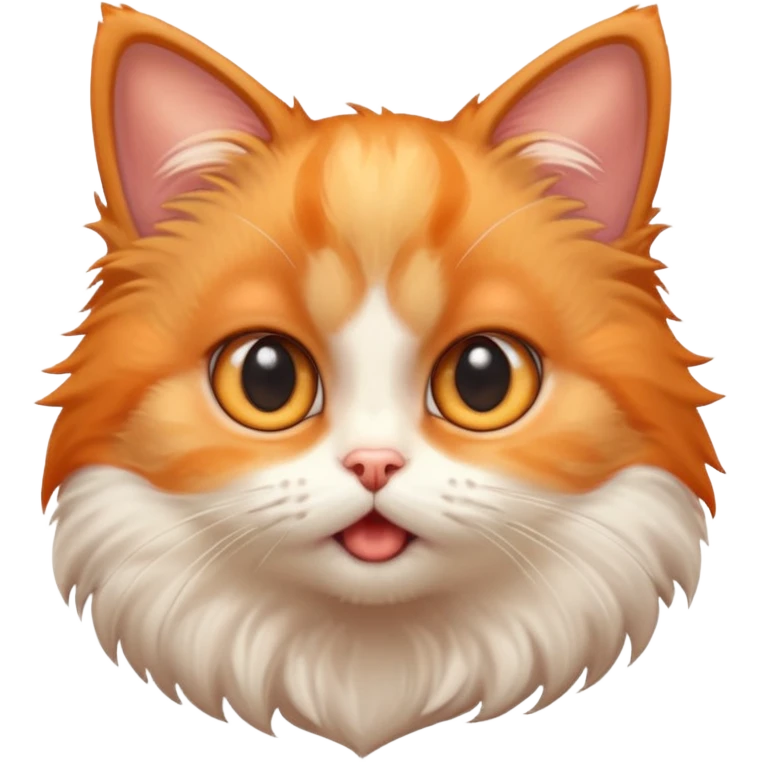 little cute Shocked cat emoji