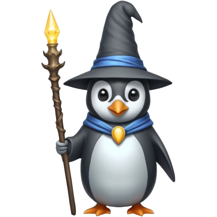 Penguin Wizard emoji