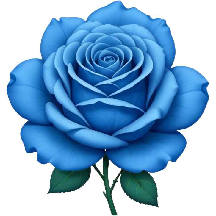 Blue rose emoji