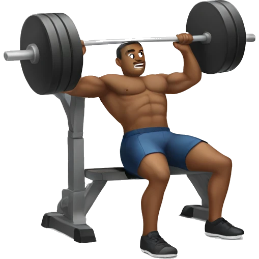 Man bench pressing  emoji