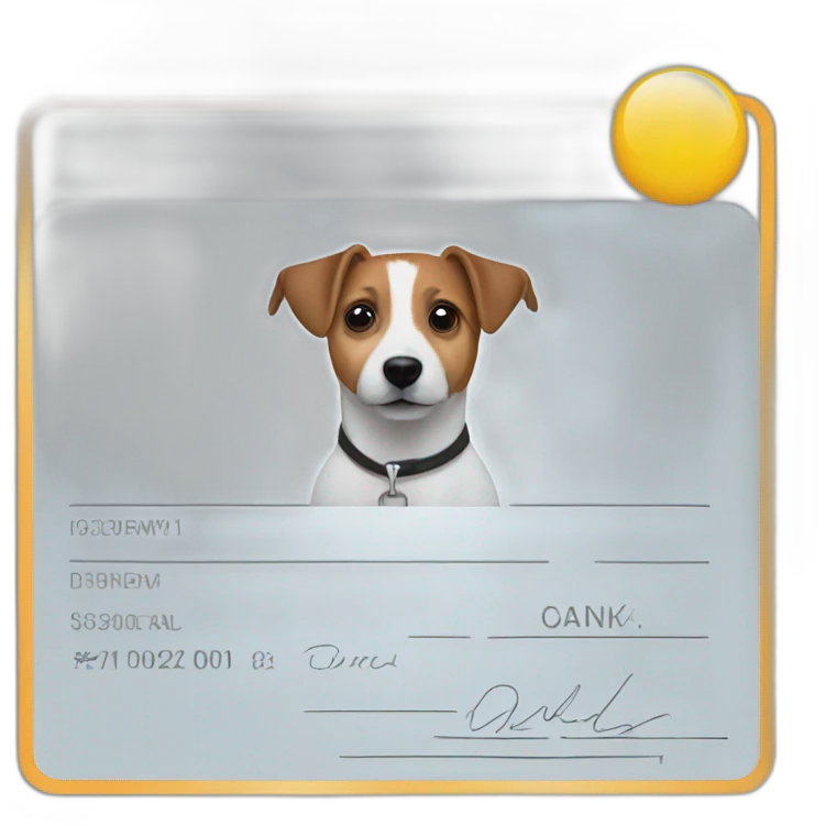 jack russell driver's license emoji