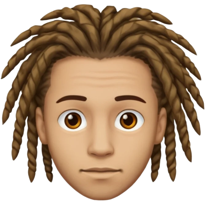 man light skin with dread hair emoji