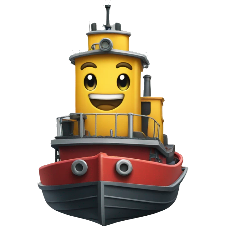 Tractor tugboat emoji