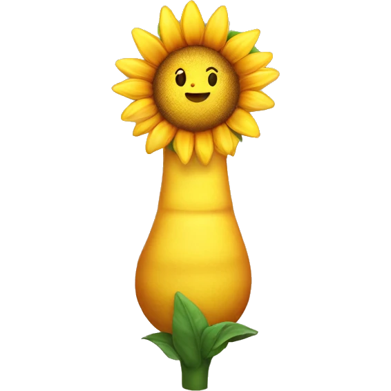 Una Girasol con un sol perfecto  emoji