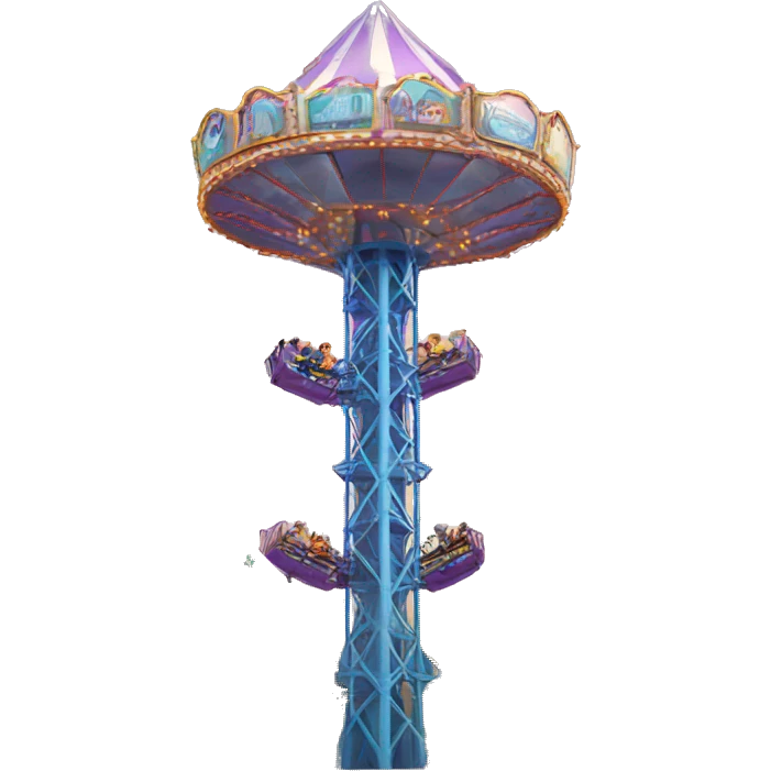 Amusement park drop tower emoji