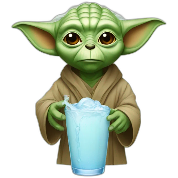 Yoda drink bear emoji