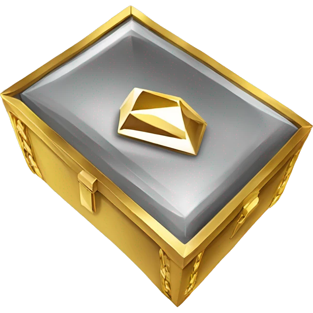 Tesoro cofre caja dinero diamante oro emoji