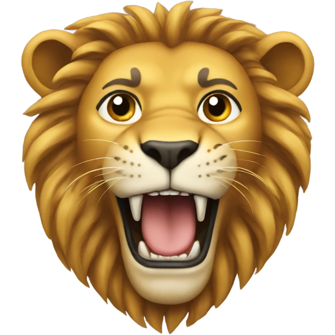 A with lion emoji