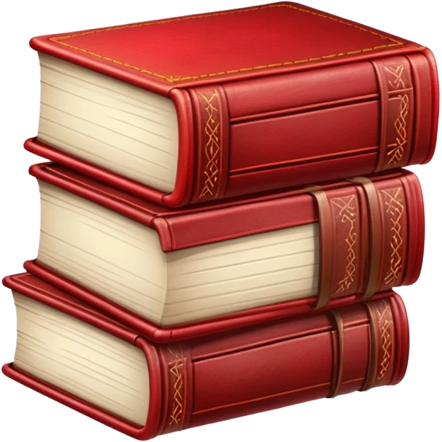 stack of red books  emoji