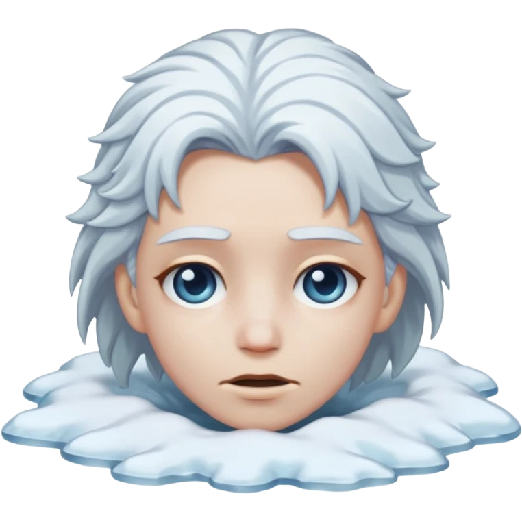 Frozen person dead in snow  emoji