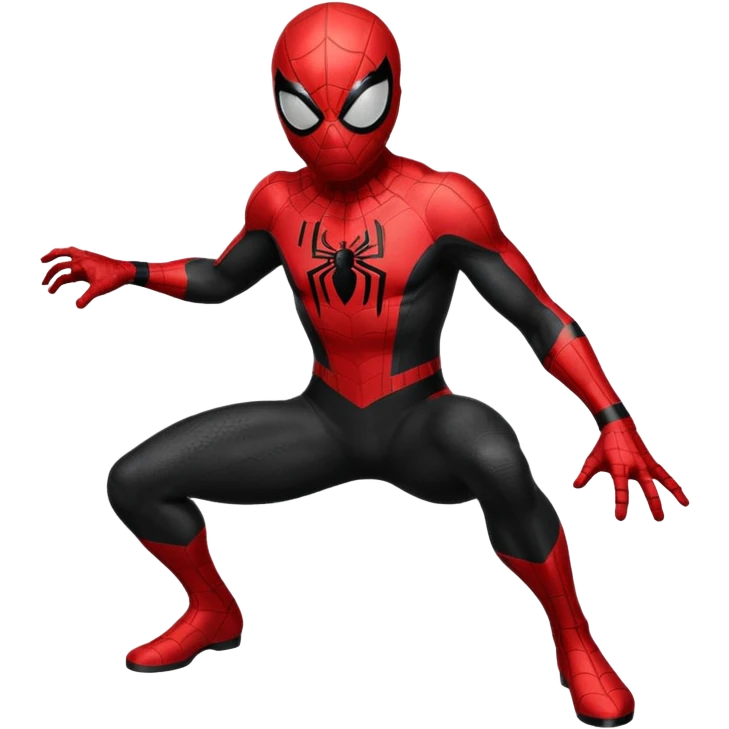 Black Spider man emoji