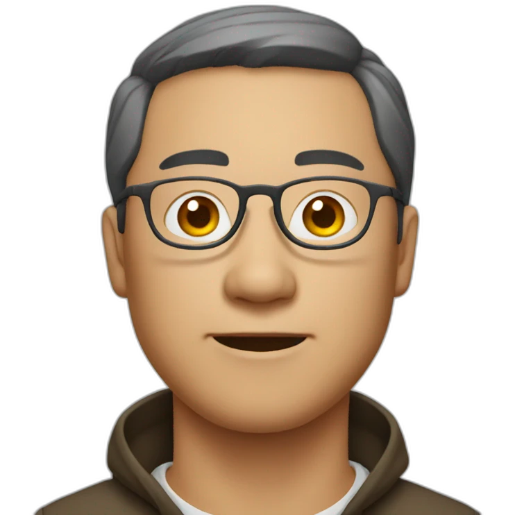 dale Chinese man, with glasses emoji