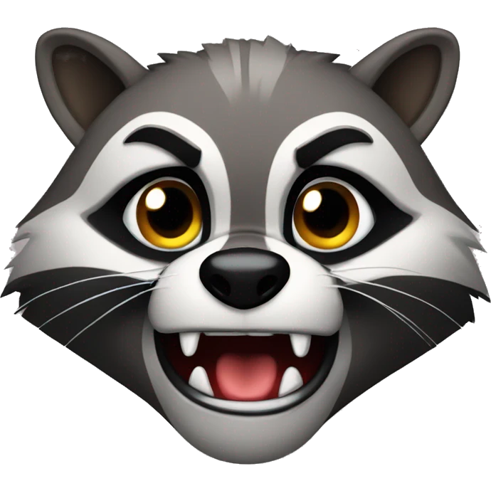 angry racoon emoji