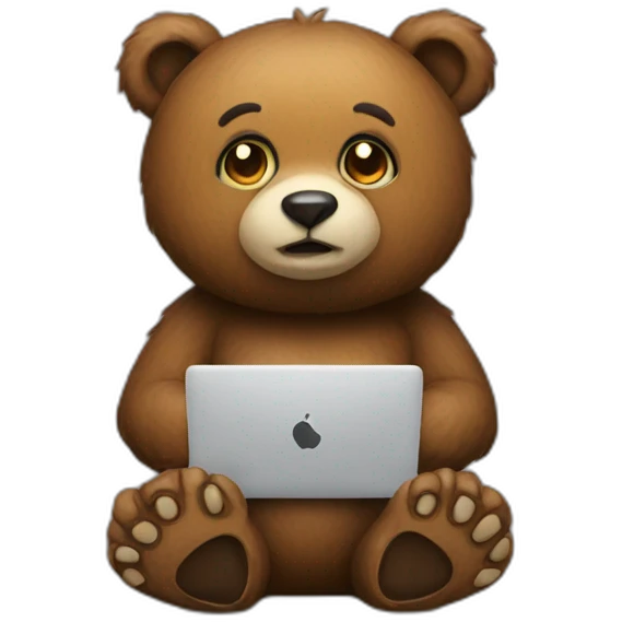coding bear emoji